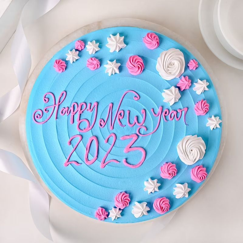 Pastel Hues New Year Cake